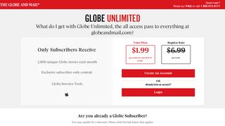 Globe And Mail Subscription