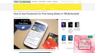 How to Use Facebook For Free Using Globe or TM [Extended ...
