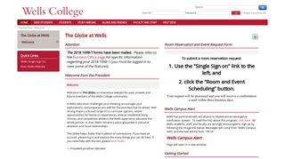 Welcome | The Globe at Wells - Wells College