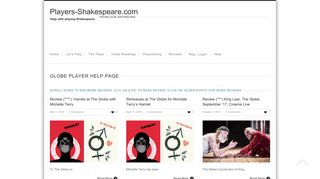 Globe Player Help page - Players-Shakespeare.com