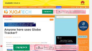 Anyone here uses Globe Tracker? - YugaTech | Philippines Tech ...