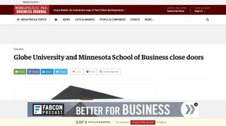 Globe University and Minnesota School of Business close doors ...