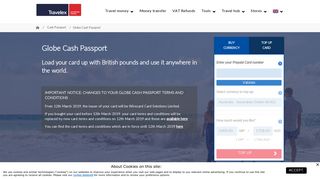 Prepaid Cards - Globe Cash Passport | Travelex