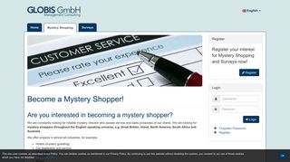 Become a Mystery Shopper! | Globis Survey