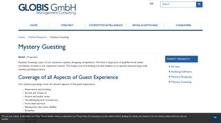 Mystery Guesting - Globis Consulting