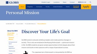 Personal Mission - GLOBIS University