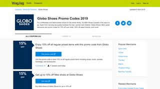 Globo Shoes Promo Codes & Discount Codes 2019 - WagJag