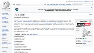 WatchESPN – Wikipédia, a enciclopédia livre