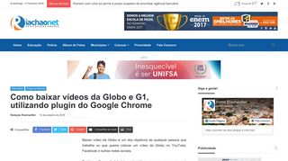Como baixar vídeos da Globo e G1, utilizando plugin do Google ...