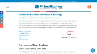 GlossGenius User Reviews & Pricing - Fit Small Business