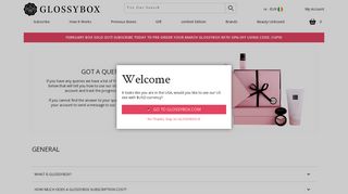 FAQs | Glossybox IE