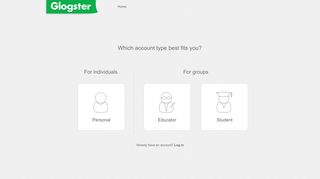 Sign up - Glogster