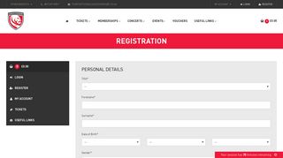 Registration - Gloucester Rugby Ticketing