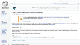 Glow (Scottish Schools National Intranet) - Wikipedia