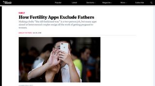 How Fertility Apps Exclude Fathers - The Atlantic