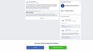 Glow Scotland - The Glow login service is currently... | Facebook