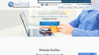 GlowBuilder - Web Site Builder from GlowHost - Web Hosting Services ...