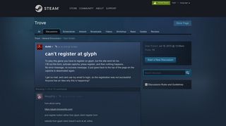 can't register at glyph :: Trove General Discussions - Steam Community