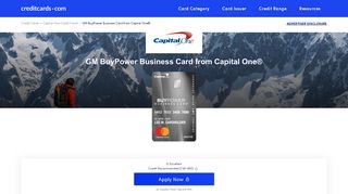 GM BuyPower Business Card from Capital One® - Apply Online