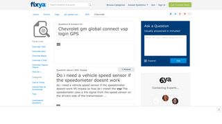 Chevrolet gm global connect vsp login GPS Questions & Answers ...