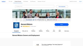 General Motors Careers and Employment | Indeed.com