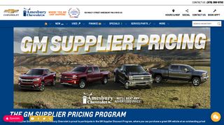 GM Supplier Pricing | Amesbury Chevrolet