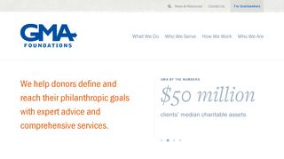 GMA Foundations - Philanthropic services company