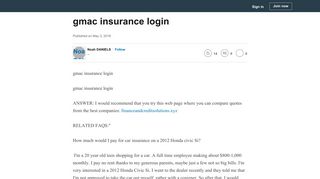 gmac insurance login - LinkedIn