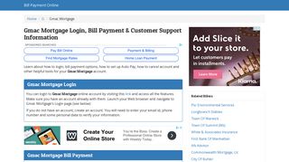 Gmac Mortgage Login, Bill Payment & Customer Support Information