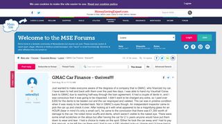GMAC Car Finance - theives!!!! - MoneySavingExpert.com Forums