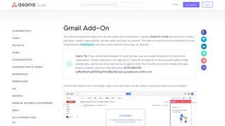 Gmail Add-On · Asana