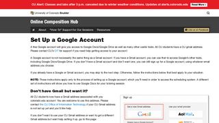 Set Up a Google Account | Online Composition Hub | University of ...
