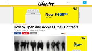 How to Open and Access Gmail Contacts - Lifewire