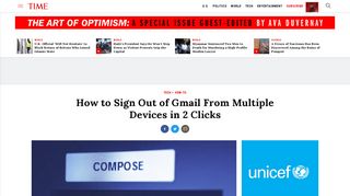 How to Sign Out of Gmail From Multiple Devices in 2 ... - Time Magazine