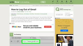 3 Ways to Log Out of Gmail - wikiHow