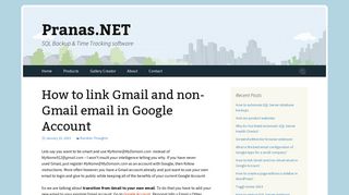 How to link Gmail and non-Gmail email in Google Account | Pranas ...