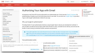 Authorizing Your App with Gmail | Gmail API | Google Developers