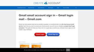 Gmail email account sign in - Gmail login mail - Gmail.com