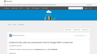 Outlook for Mac adds new authentication flow for Google IMAP in ...