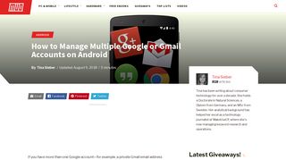 How to Manage Multiple Google or Gmail Accounts on Android