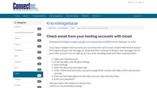 Check email from your hosting accounts with Gmail - Knowledgebase ...