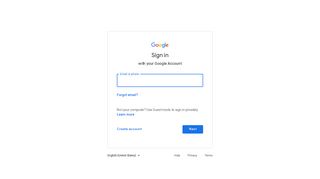 Google Accounts: Sign in