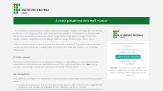Sisemail - Sistema de Gerenciamento de Email Institucional do IFCE