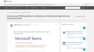 Guest account MSA (gmail.com, outlook.com, hotmail.com) login fails ...