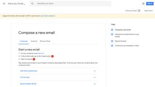 Compose a new email - Computer - Inbox by Gmail Help