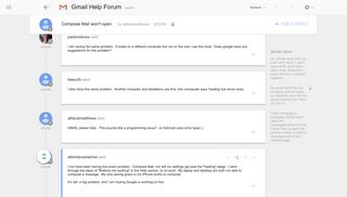 Compose Mail won't open - Google Product Forums