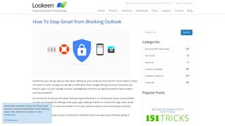 How To Stop Gmail from Blocking Outlook - Lookeen