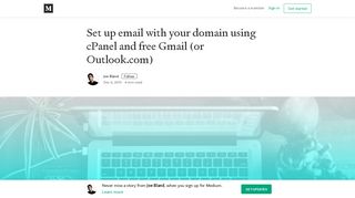 Set up email with your domain using cPanel and free Gmail (or ...