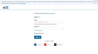 Sign in or Register | edX