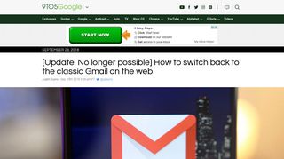 How to switch back to the classic Gmail on the web - 9to5Google